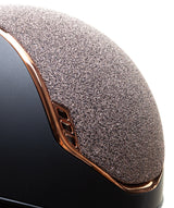 SAMSHIELD KASK MISS SHIELD 2.0 / CRYSTAL FABRIC ROSE GOLD TOP FRONTAL / ROSE GOLD CHROME / CZARNY