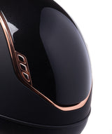 SAMSHIELD KASK MISS SHIELD 2.0 / GLOSSY TOP / ROSE GOLD TRIM BLAZON / CZARNY