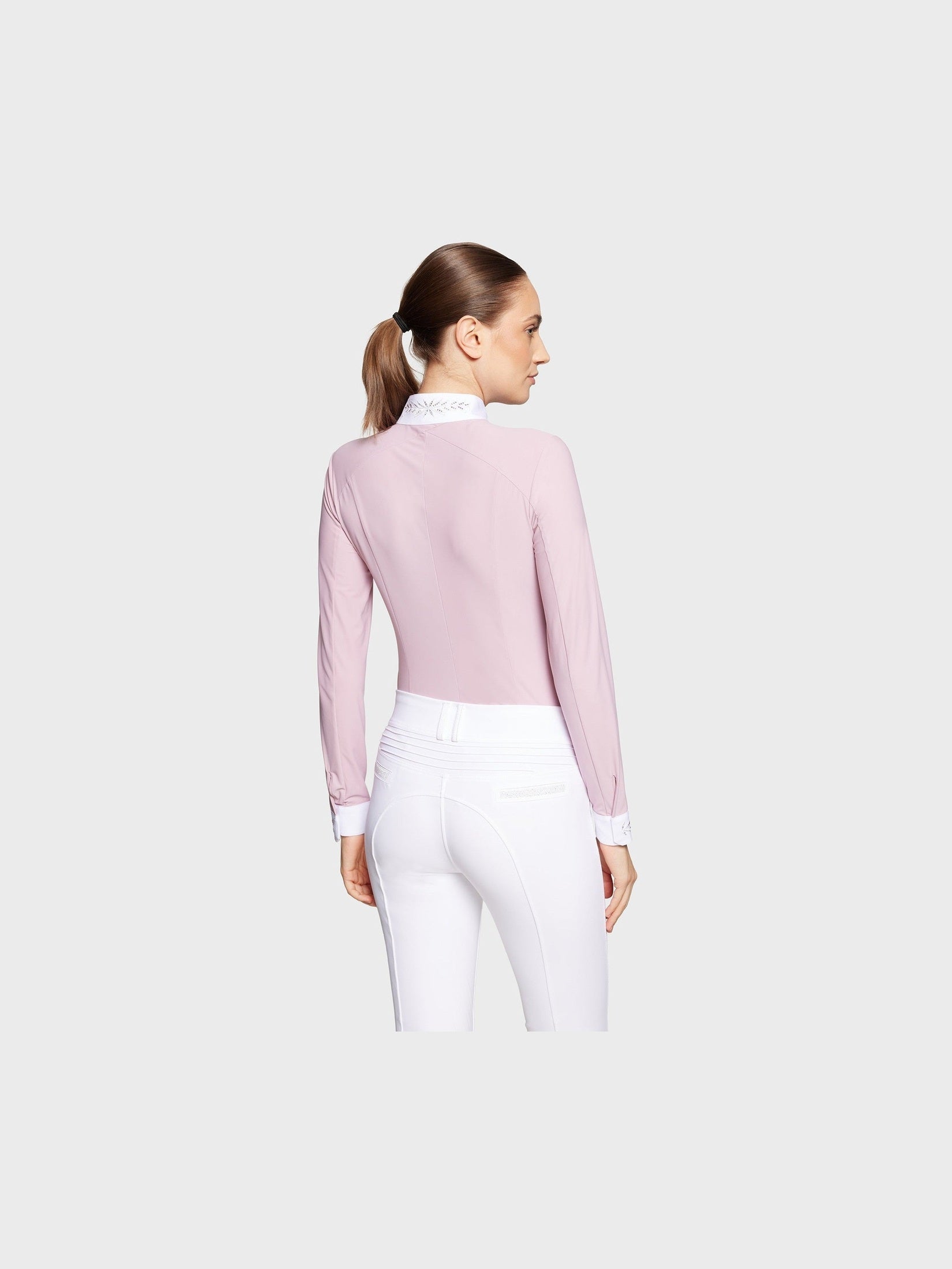 SAMSHIELD ALINE CRYSTAL KONKURSOWA KOSZULA JEŹDZIECKA DAMSKA - Samshield Equishop