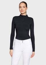 SAMSHIELD AMBER TRENINGOWY TOP JEŹDZIECKI Z DŁUGIM RĘKAWEM DAMSKI - Samshield Equishop