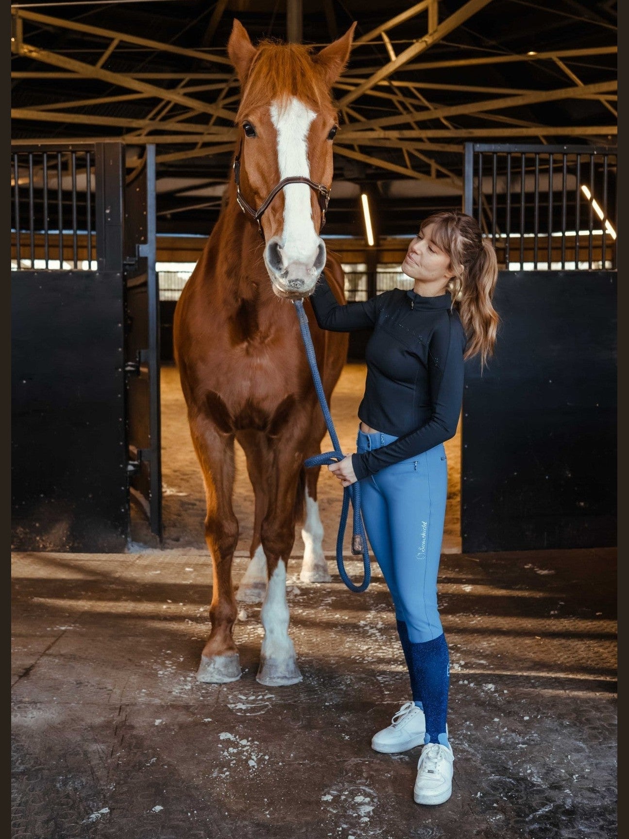SAMSHIELD AMBER TRENINGOWY TOP JEŹDZIECKI Z DŁUGIM RĘKAWEM DAMSKI - Samshield Equishop