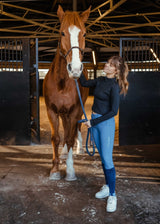 SAMSHIELD AMBER TRENINGOWY TOP JEŹDZIECKI Z DŁUGIM RĘKAWEM DAMSKI - Samshield Equishop