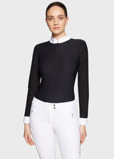 SAMSHIELD ANOUCHKA KONKURSOWA KOSZULA JEŹDZIECKA SWAROVSKI DAMSKA - Samshield Equishop