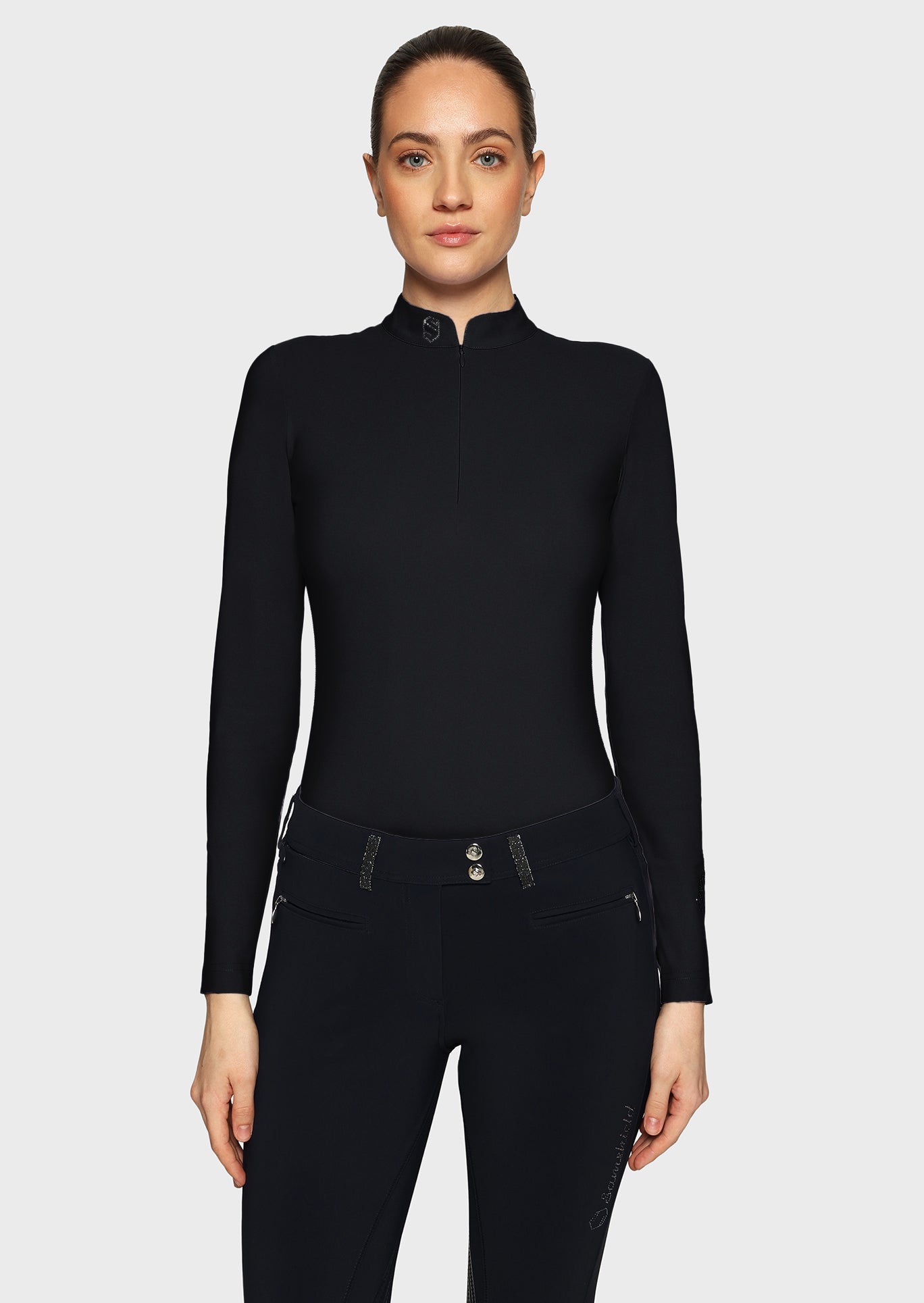 SAMSHIELD BELLA LS TRENINGOWA KOSZULKA JEŹDZIECKA DAMSKA - Samshield Equishop