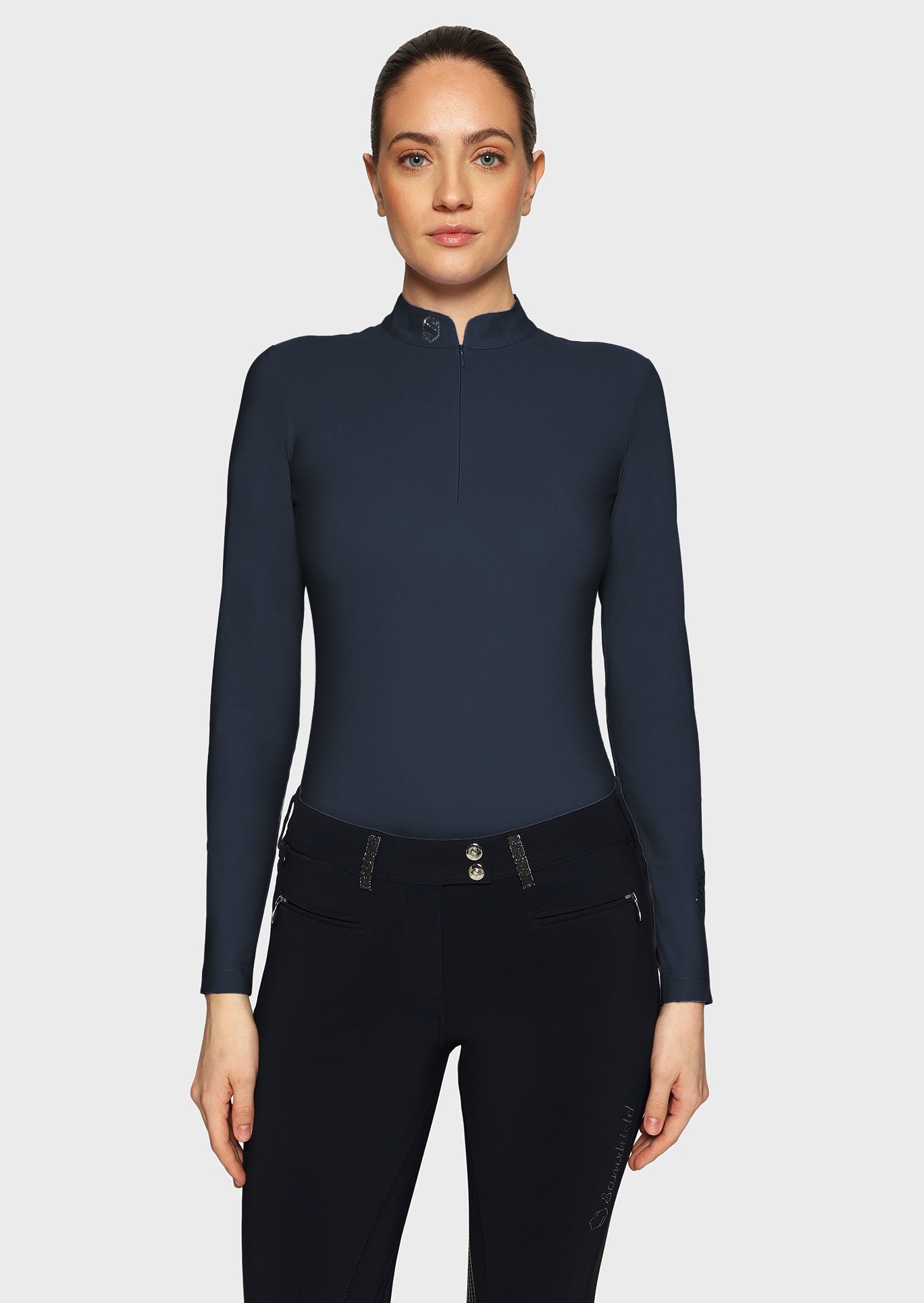 SAMSHIELD BELLA LS TRENINGOWA KOSZULKA JEŹDZIECKA DAMSKA - Samshield Equishop