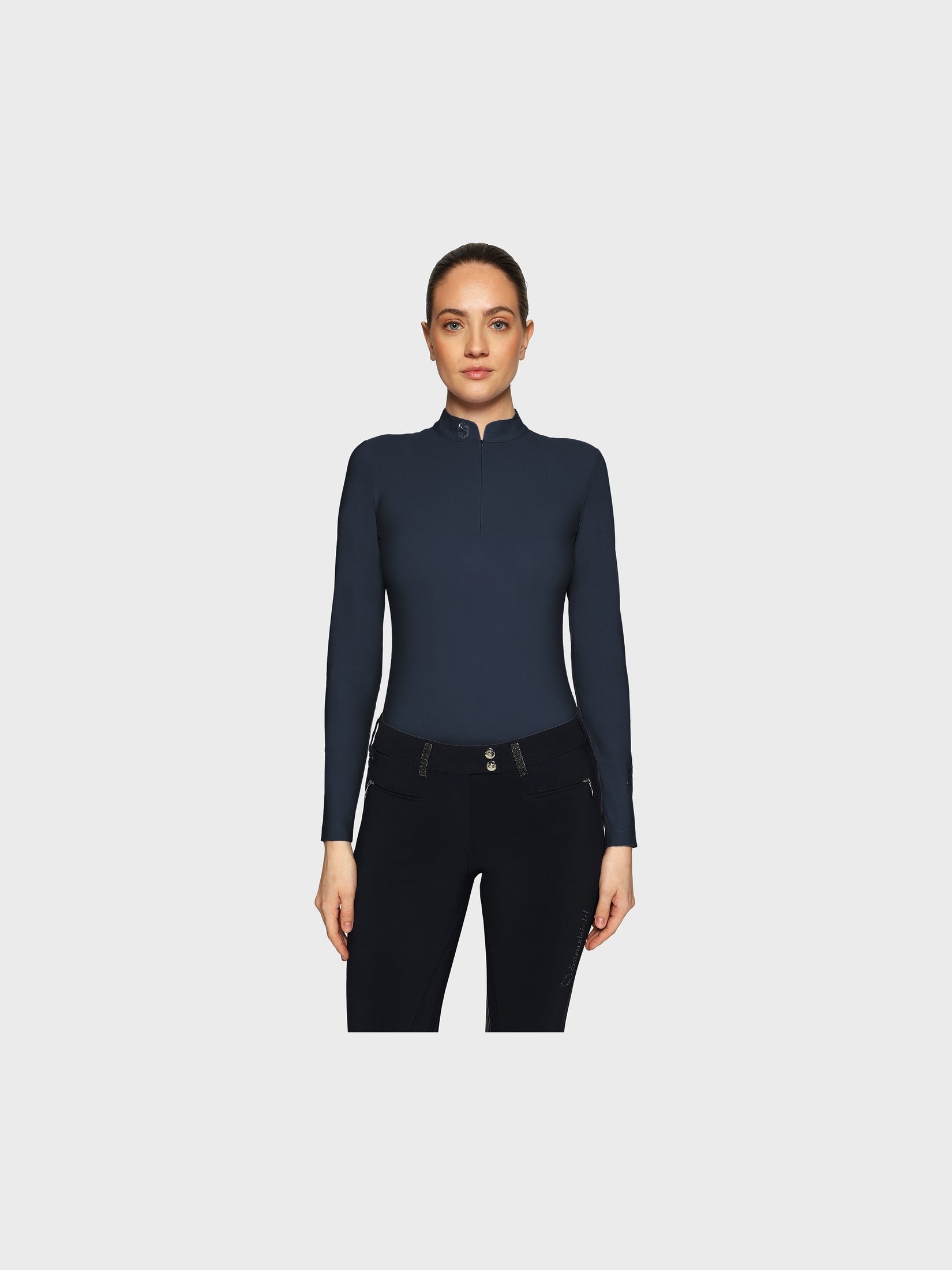 SAMSHIELD BELLA LS TRENINGOWA KOSZULKA JEŹDZIECKA DAMSKA - Samshield Equishop