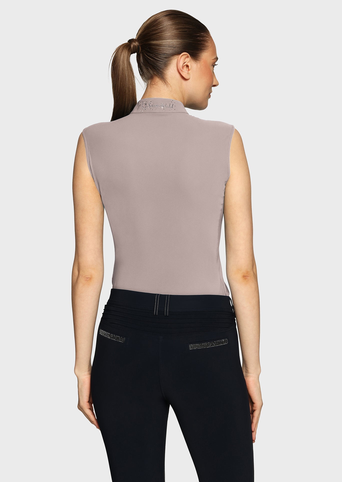 SAMSHIELD BELLA TRENINGOWA KOSZULKA JEŹDZIECKA BEZRĘKAWNIK DAMSKA - Samshield Equishop