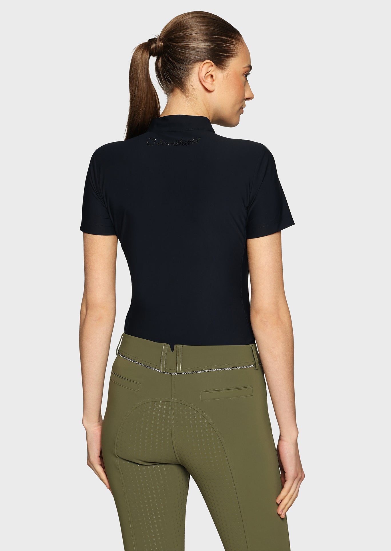 SAMSHIELD BRUNA PREMIUM SHORT TRENINGOWA KOSZULKA JEŹDZIECKA DAMSKA - Samshield Equishop