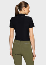 SAMSHIELD BRUNA PREMIUM SHORT TRENINGOWA KOSZULKA JEŹDZIECKA DAMSKA - Samshield Equishop