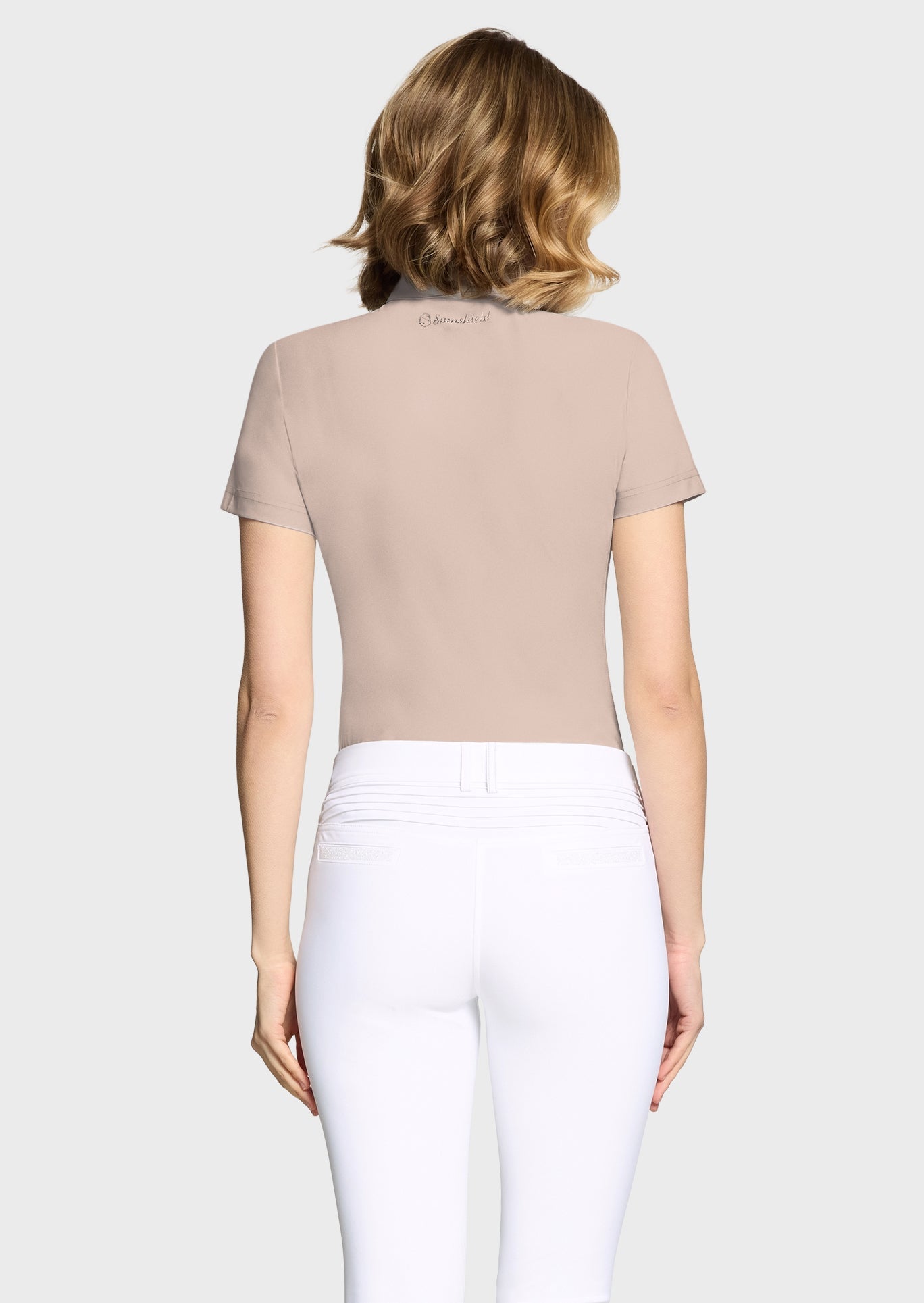 SAMSHIELD BRUNA PREMIUM SHORT TRENINGOWA KOSZULKA JEŹDZIECKA DAMSKA - Samshield Equishop