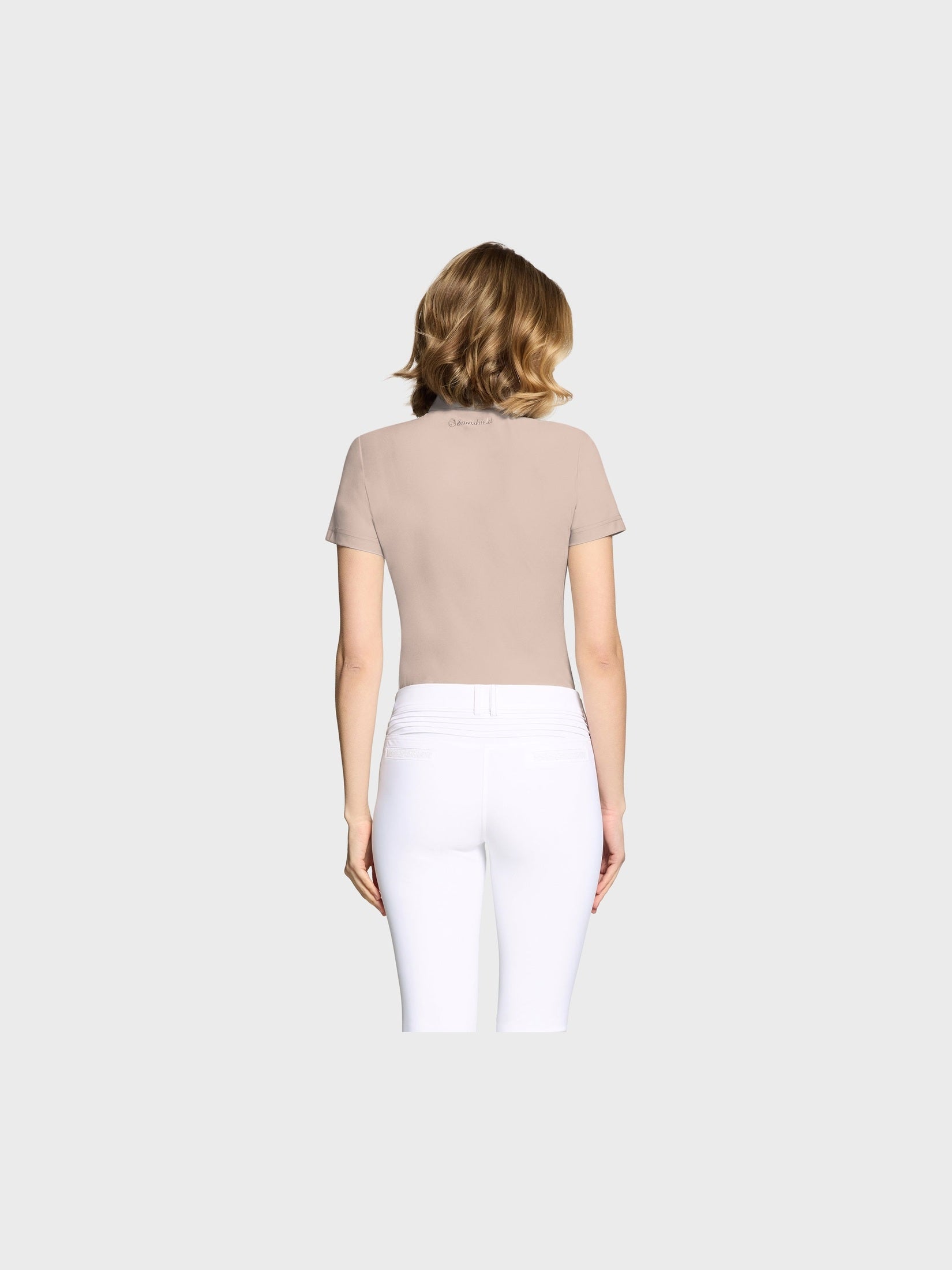 SAMSHIELD BRUNA PREMIUM SHORT TRENINGOWA KOSZULKA JEŹDZIECKA DAMSKA - Samshield Equishop