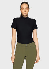 SAMSHIELD BRUNA PREMIUM SHORT TRENINGOWA KOSZULKA JEŹDZIECKA DAMSKA - Samshield Equishop