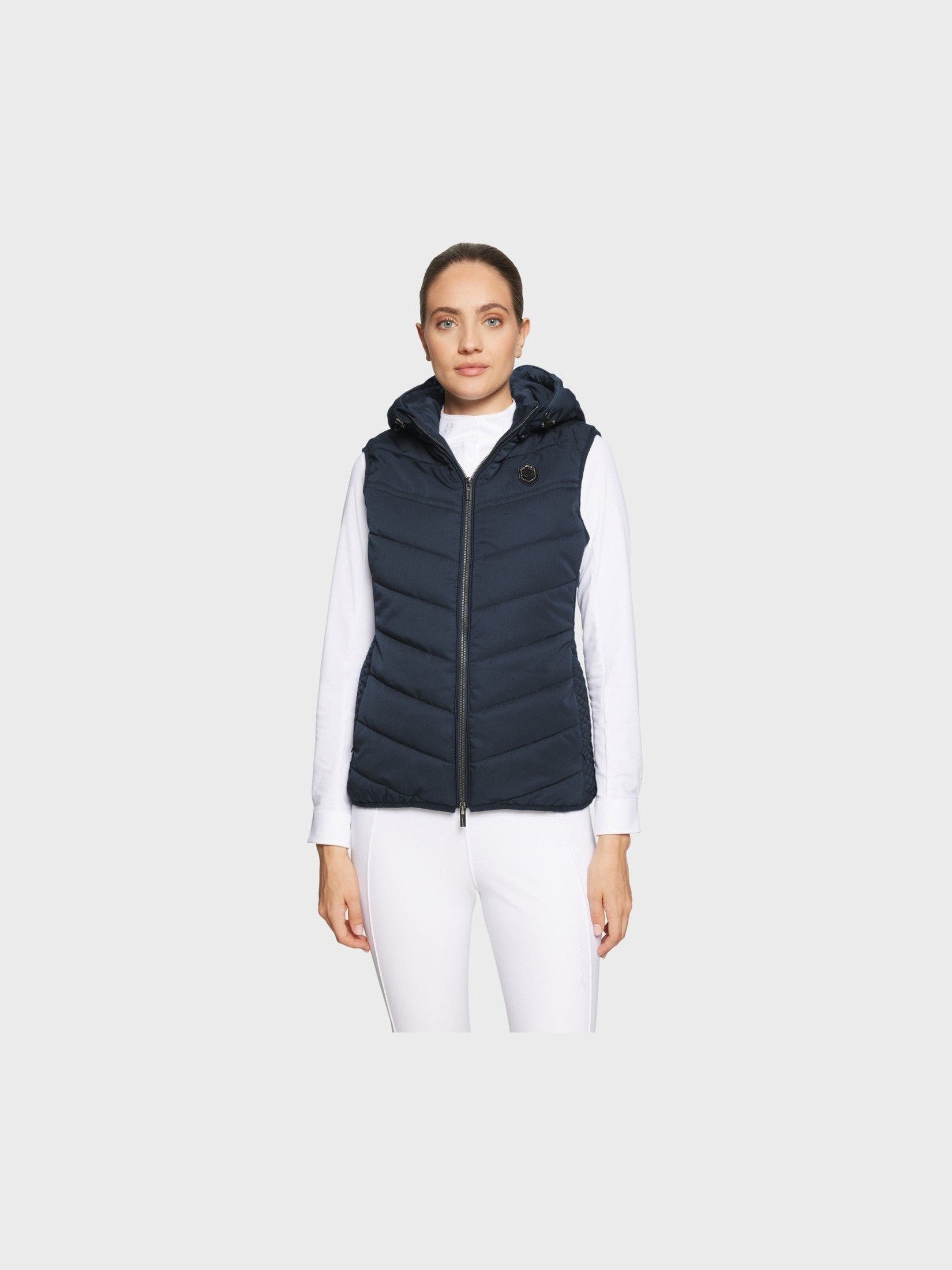 SAMSHIELD KAMIZELKA JEŹDZIECKA DAMSKA Z KAPTUREM VAL D'ISERE - Samshield Equishop