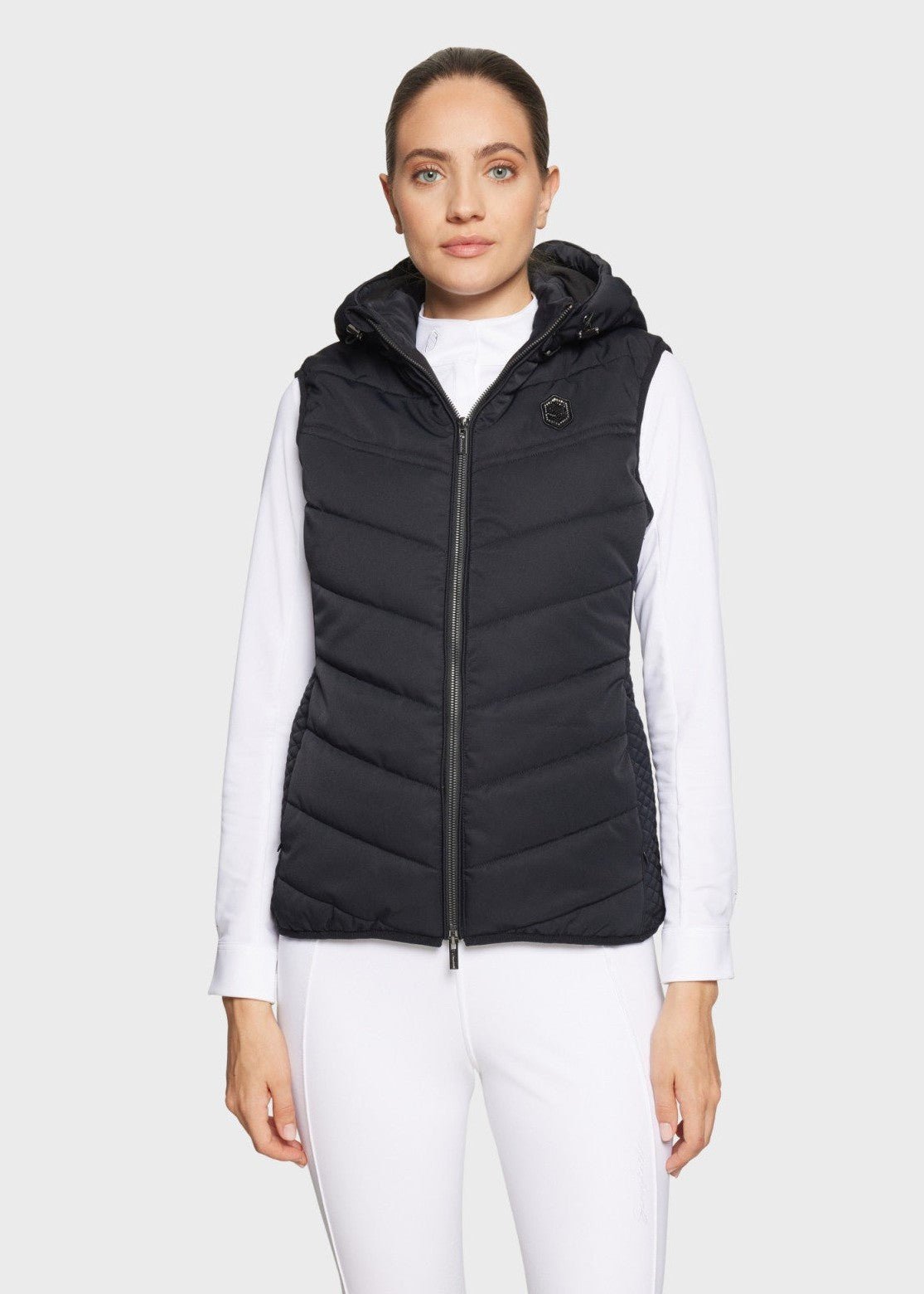 SAMSHIELD KAMIZELKA JEŹDZIECKA DAMSKA Z KAPTUREM VAL D'ISERE - Samshield Equishop