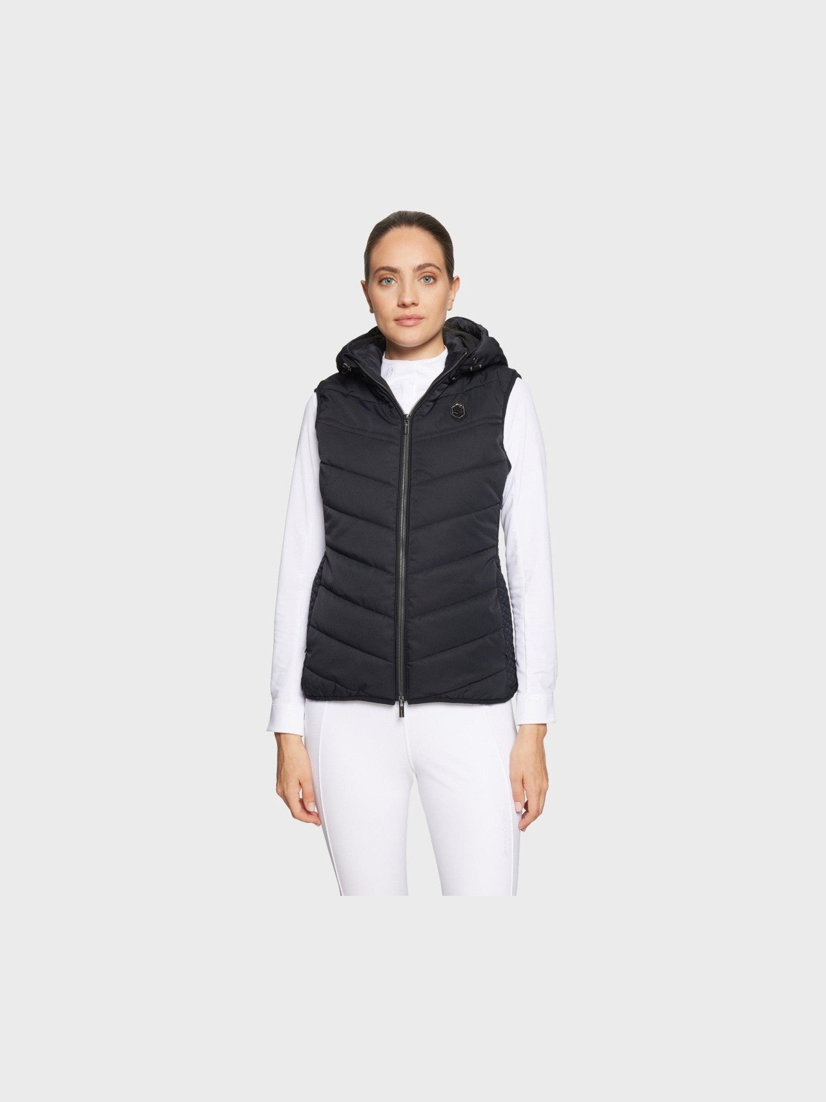SAMSHIELD KAMIZELKA JEŹDZIECKA DAMSKA Z KAPTUREM VAL D'ISERE - Samshield Equishop