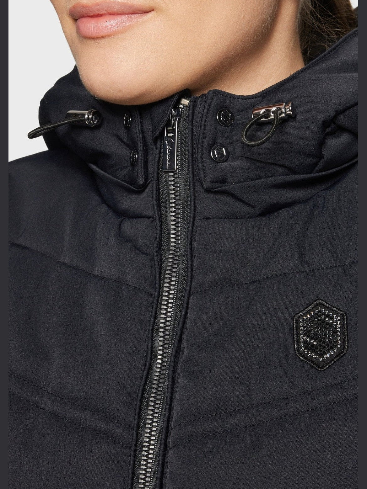 SAMSHIELD KAMIZELKA JEŹDZIECKA DAMSKA Z KAPTUREM VAL D'ISERE - Samshield Equishop