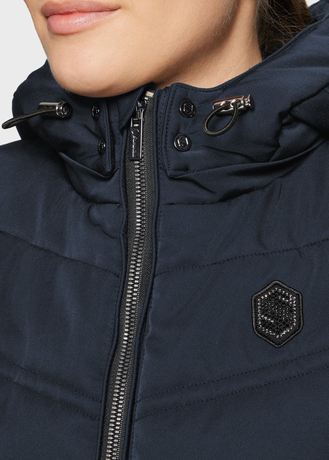 SAMSHIELD KAMIZELKA JEŹDZIECKA DAMSKA Z KAPTUREM VAL D'ISERE - Samshield Equishop