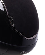 SAMSHIELD KASK MISS GLOSSY 2.0 / ALCANTARA TOP / CRYSTAL FABRIC BLK BLAZON / CZARNY - Samshield Equishop