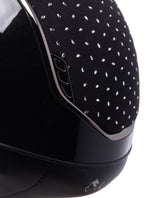 SAMSHIELD KASK MISS GLOSSY 2.0/CRYSTAL COMET TOP FRONTAL/CRYSTAL FABRIC BLK BLAZON/ CZARNY - Samshield Equishop