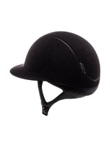 SAMSHIELD KASK MISS PREMIUM 2.0 / CZARNA ALCANTARA / MAT BLACK / CHROME BLACK / CZARNY - Samshield Equishop