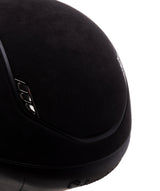 SAMSHIELD KASK MISS PREMIUM 2.0 / CZARNA ALCANTARA / MAT BLACK / CHROME BLACK / CZARNY - Samshield Equishop