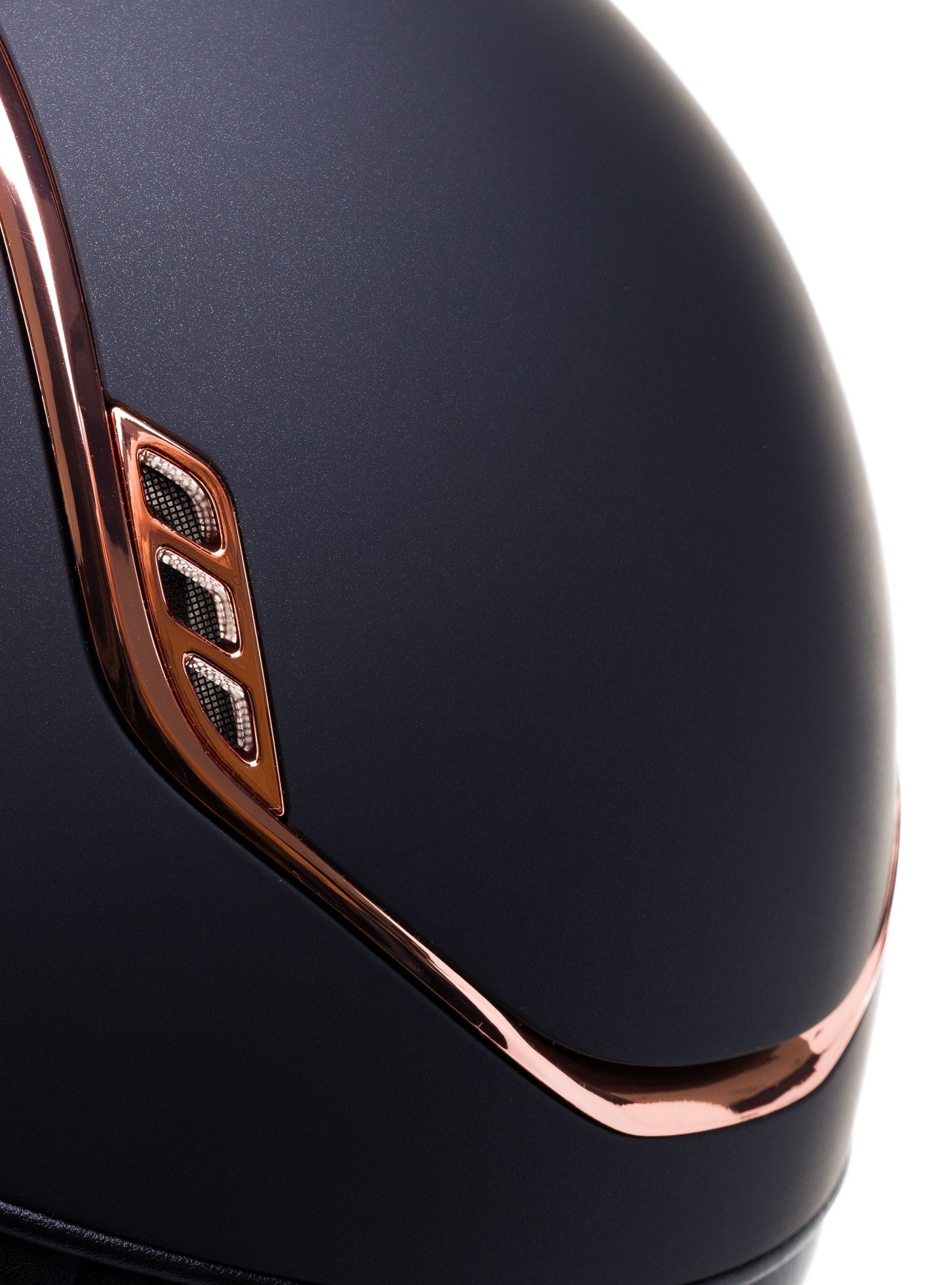 SAMSHIELD KASK MISS SHIELD 2.0 / CRYSTAL FABRIC ROSE GOLD BLAZON / ROSE GOLD CHROME / CZARNY - Samshield Equishop