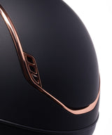 SAMSHIELD KASK MISS SHIELD 2.0 / CRYSTAL FABRIC ROSE GOLD FB / ROSE GOLD CHROME / CZARNY - Samshield Equishop