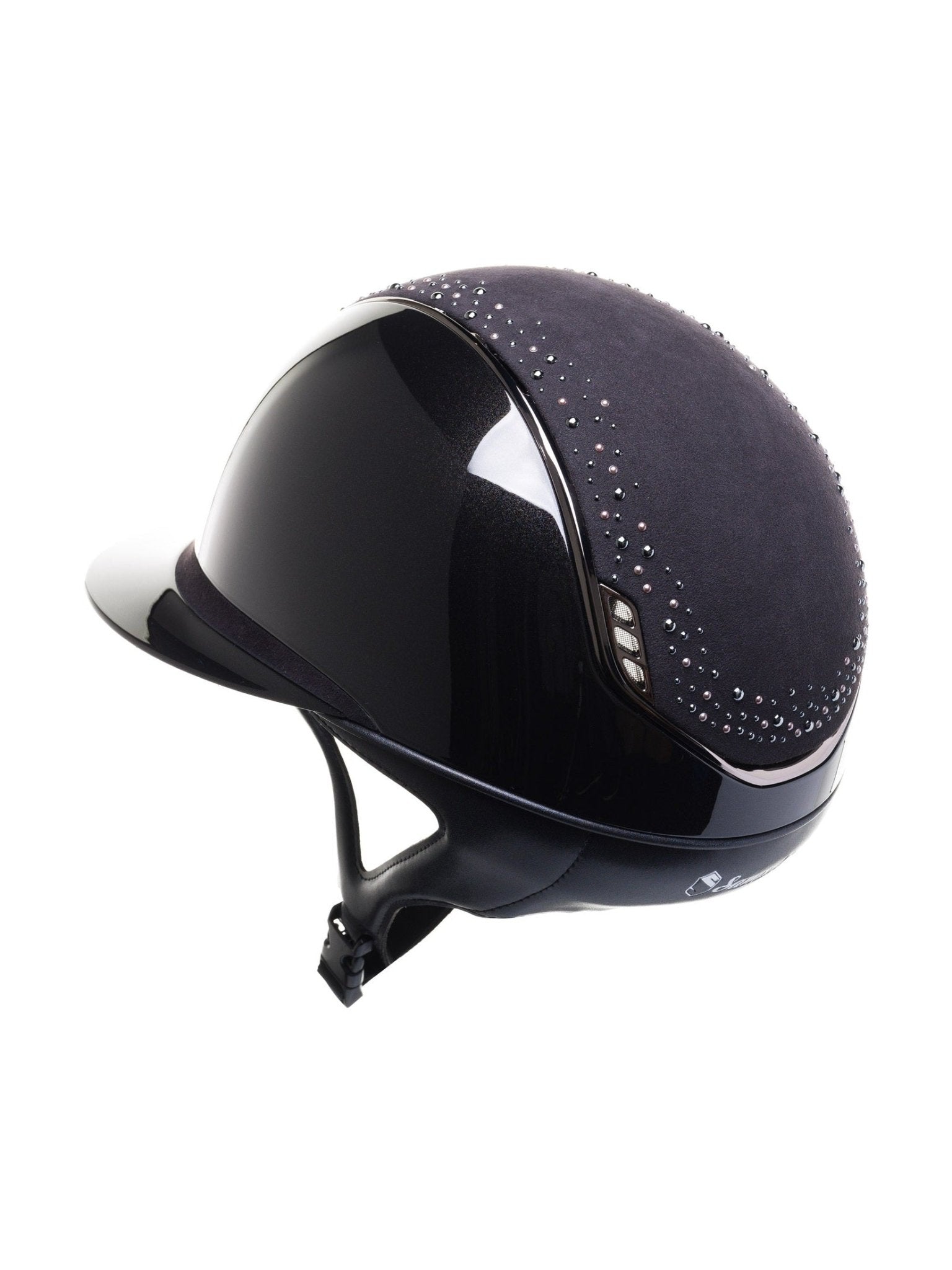 SAMSHIELD KASK MISS SHIELD 2.0 SHADOWGLOSSY / NIGHT PEARL / ALCANTARA FB / BLACK CHROME / CZARNY - Samshield Equishop