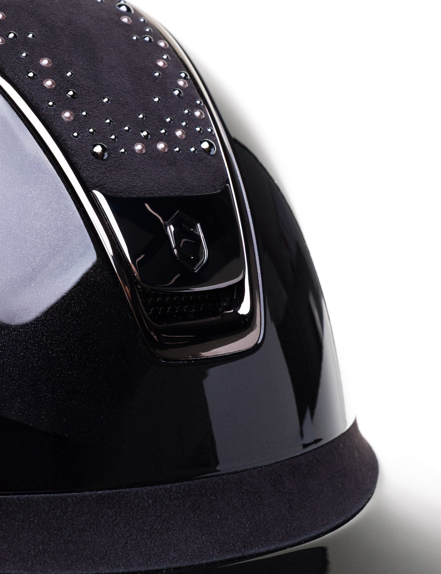SAMSHIELD KASK MISS SHIELD 2.0 SHADOWGLOSSY / NIGHT PEARL / ALCANTARA FB / BLACK CHROME / CZARNY - Samshield Equishop