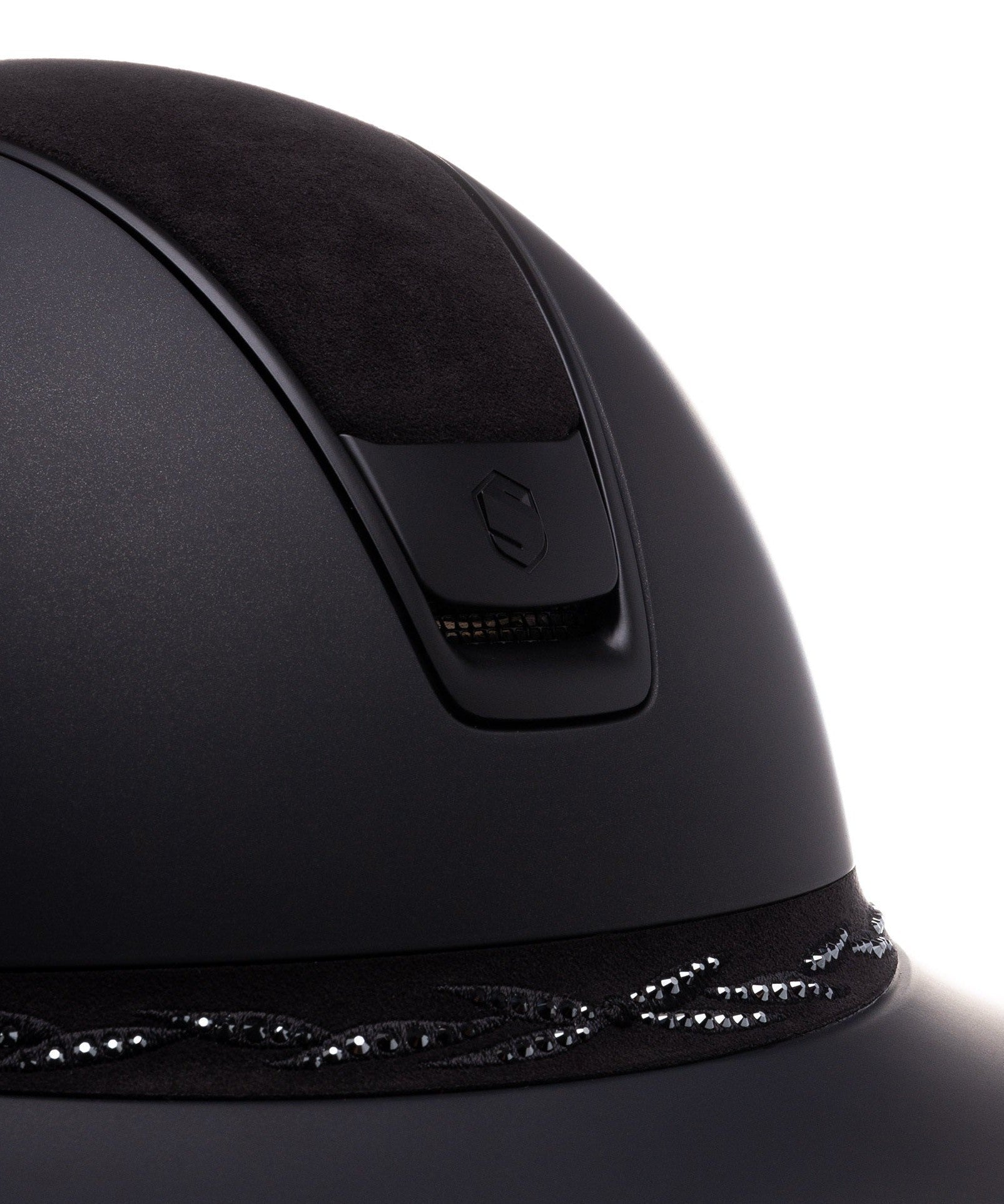 SAMSHIELD KASK MISS SHIELD 2.0 SHADOWMATT / BLK ALC. / FLOWER SWARO / MAT BLACK / MAT CZARNY / CZARNY - Samshield Equishop