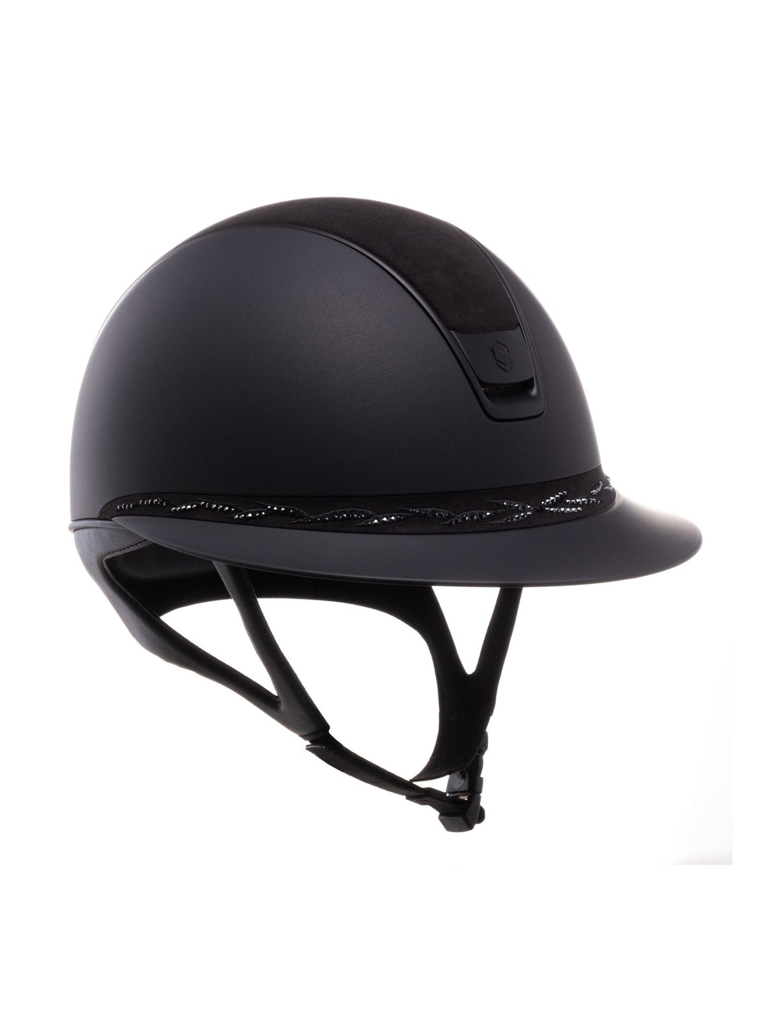 SAMSHIELD KASK MISS SHIELD 2.0 SHADOWMATT / BLK ALC. / FLOWER SWARO / MAT BLACK / MAT CZARNY / CZARNY - Samshield Equishop