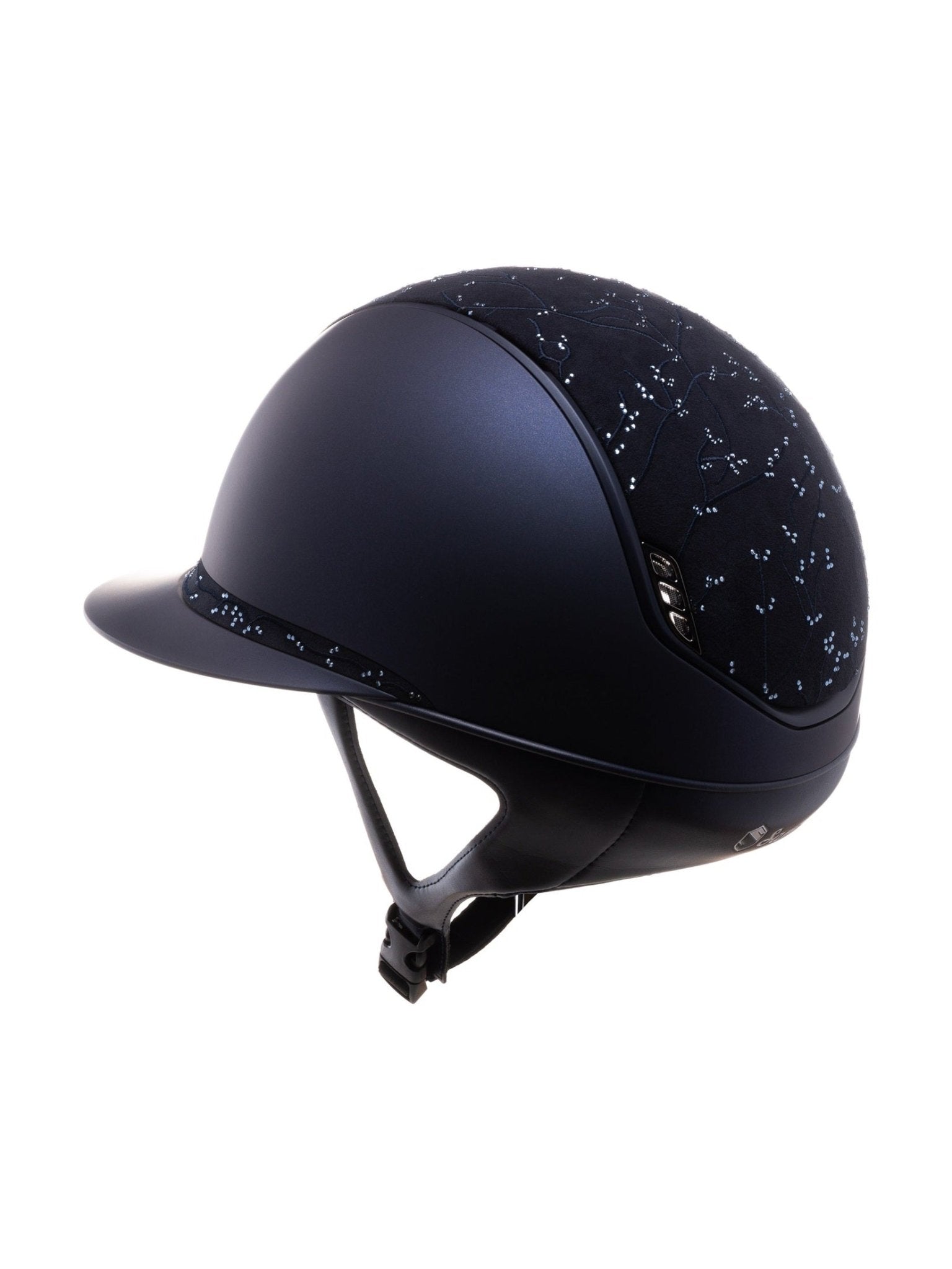 SAMSHIELD KASK MISS SHIELD 2.0 SHADOWMATT / CRYST LEAF BLUE / MAT BLUE / 5 SWARO / BLK CHROM / GRANATOWY - Samshield Equishop