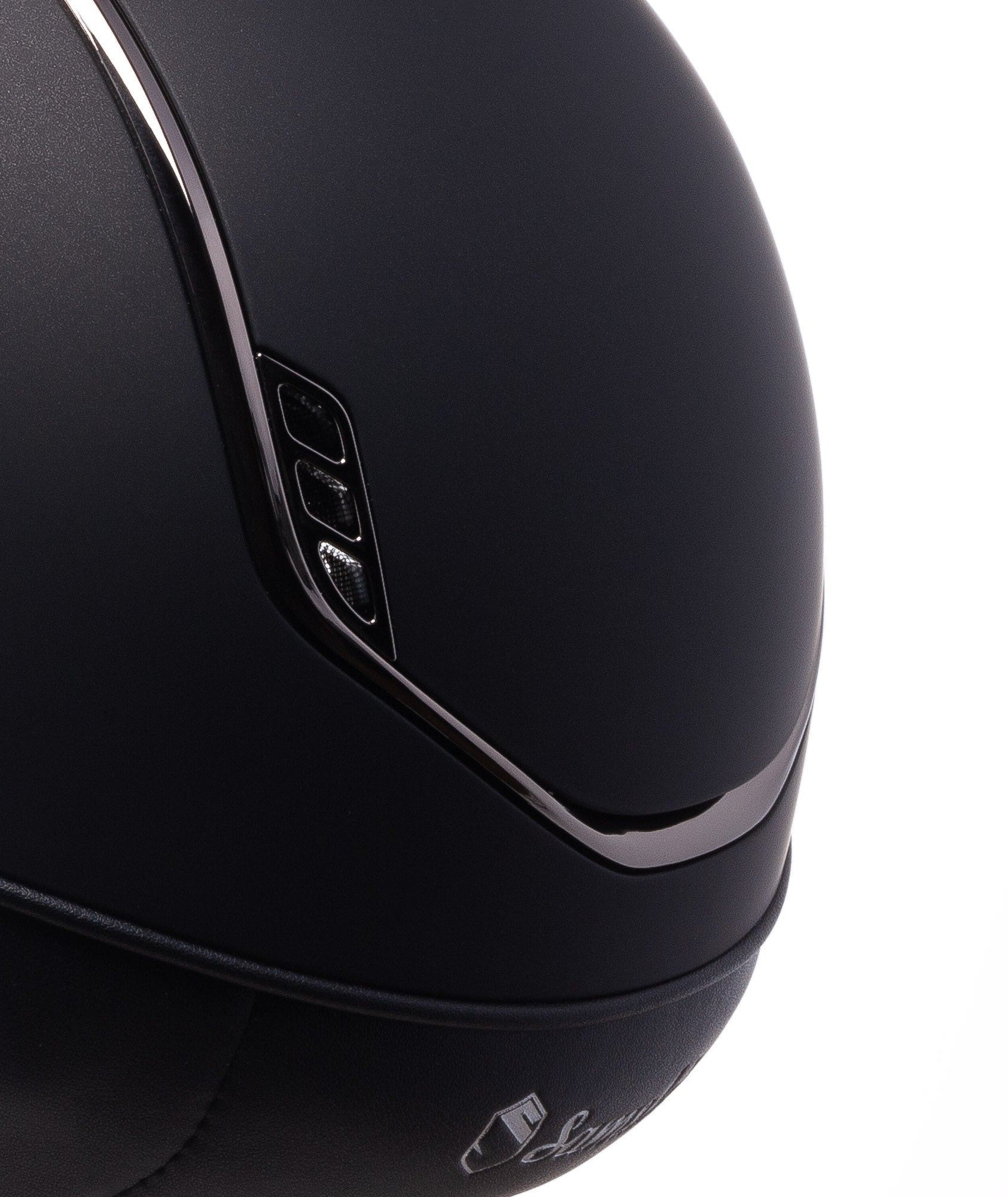 SAMSHIELD KASK MISS SHIELD 2.0 SHADOWMATT / CRYSTAL FABRIC BLACK / BLK CHROM / CRYS FAB BLACK / CZARNY - Samshield Equishop