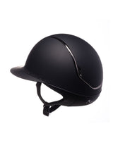 SAMSHIELD KASK MISS SHIELD 2.0 SHADOWMATT / CRYSTAL FABRIC BLACK / BLK CHROM / CRYS FAB BLACK / CZARNY - Samshield Equishop
