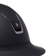 SAMSHIELD KASK MISS SHIELD 2.0 SHADOWMATT / CRYSTAL FABRIC BLACK / BLK CHROM / CRYS FAB BLACK / CZARNY - Samshield Equishop