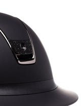 SAMSHIELD KASK MISS SHIELD 2.0 SHADOWMATT / CRYSTAL FABRIC BLACK / CZARNY CHROM / CZARNY - Samshield Equishop