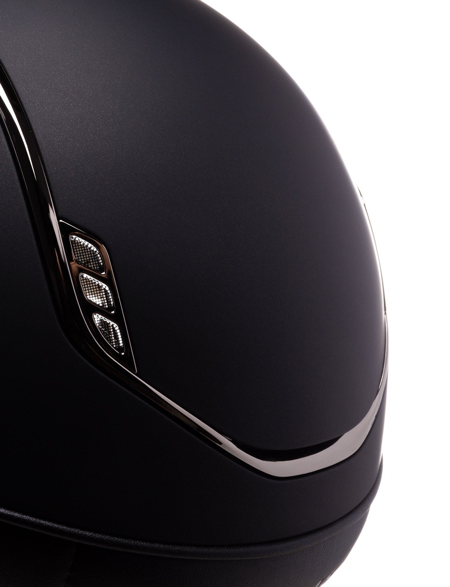 SAMSHIELD KASK MISS SHIELD 2.0 SHADOWMATT / CRYSTAL FABRIC BLACK / CZARNY CHROM / CZARNY - Samshield Equishop