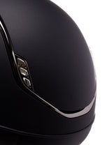 SAMSHIELD KASK MISS SHIELD 2.0 SHADOWMATT / CRYSTAL FABRIC BLACK / CZARNY CHROM / CZARNY - Samshield Equishop