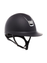 SAMSHIELD KASK MISS SHIELD 2.0 SHADOWMATT / CRYSTAL FABRIC SILVER / CHROME / CZARNY - Samshield Equishop