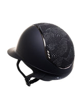 SAMSHIELD KASK MISS SHIELD 2.0 SHADOWMATT / CRYSTAL INTARSIA / CZARNY CHROM / CZARNY - Samshield Equishop