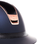 SAMSHIELD KASK MISS SHIELD 2.0 SHADOWMATT / LIZARD BLK TOP FRONTAL / MATT PINK GOLD / 5 SWARO / GRANATOWY - Samshield Equishop