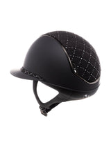 SAMSHIELD KASK MISS SHIELD 2.0 SHADOWMATT / LOZENGE SWARO BLK TOP FRONTAL / BLACK CHROME / CZARNY - Samshield Equishop