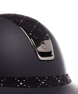 SAMSHIELD KASK MISS SHIELD 2.0 SHADOWMATT / LOZENGE SWARO BLK TOP FRONTAL / BLACK CHROME / CZARNY - Samshield Equishop
