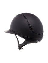 SAMSHIELD KASK MISS SHIELD 2.0 SHADOWMATT / SHINY CRYSTAL FABRIC BLK FRONTAL BLAZON / MATT BLK TRIM / CZARNY - Samshield Equishop