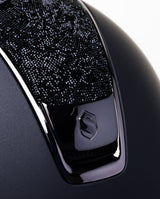 SAMSHIELD KASK MISS SHIELD 2.0 SHADOWMATT / SPARKLING ULTRA FINE ROCK TOP FB / CZARNY CHROME / CZARNY - Samshield Equishop