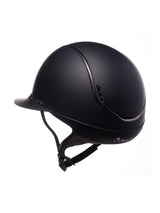 SAMSHIELD KASK MISS SHIELD 2.0/FLOWER SWARO JEWELRY FRONT/CHROME/TITANIUM TRIM/ CZARNY - Samshield Equishop