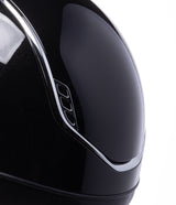 SAMSHIELD KASK MISS SHIELD GLOSSY 2.0/CRST FAB SILVER BLAZON/BLACK FRONTAL/5 SWARO/ CZARNY - Samshield Equishop