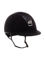 SAMSHIELD KASK PREMIUM 2.0 LEATHER BLACK TOP / CZARNY CHROM / CZARNY CHROM / CZARNY - Samshield Equishop