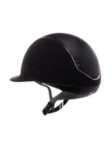 SAMSHIELD KASK PREMIUM 2.0 LEATHER BLACK TOP / CZARNY CHROM / CZARNY CHROM / CZARNY - Samshield Equishop