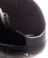SAMSHIELD KASK SHADOWGLOSSY 2.0 / ALC. BLACK TOP/ CZARNY CHROM / CRYSTAL FABRIC / CZARNY - Samshield Equishop